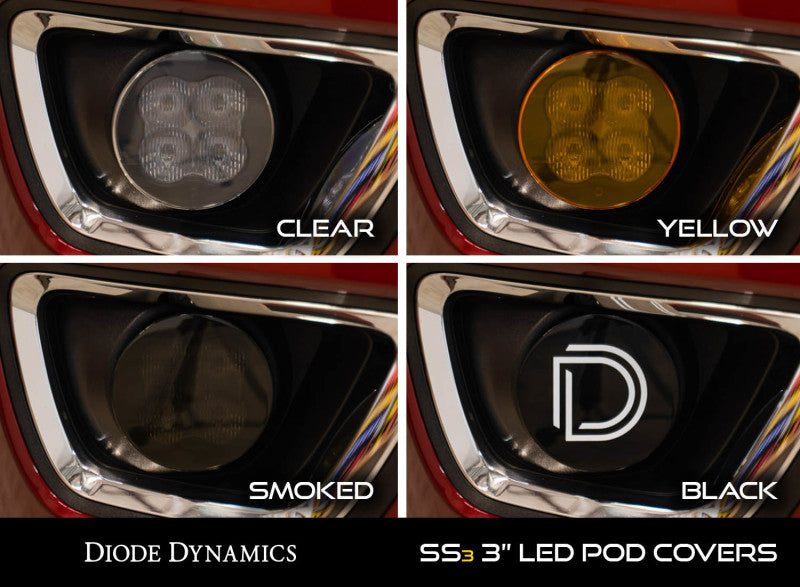 Diode Dynamics SS3 LED Pod Cover Standard Smoked-Light Accessories and Wiring-Diode Dynamics
