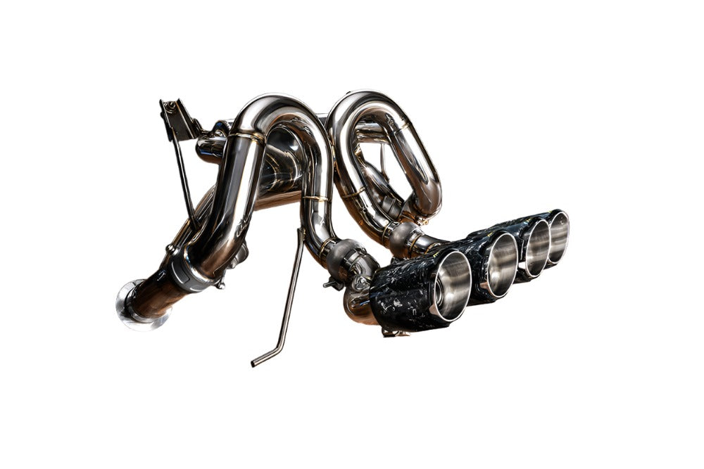 Lamborghini Aventador LP 700-4 Volcano Firetador Exhaust System - Fi Exhaust LM-700VO-CBV + TIP-700VO-B