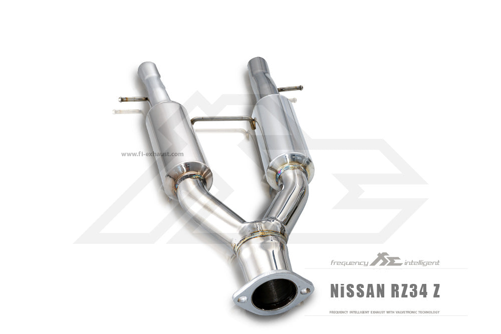 Nissan Z Exhaust System - Fi Exhaust NI-RZ34-CBE + TIP63127S*2 + ACT-BN*2 + R2016OL + OBD-CAB-BNE