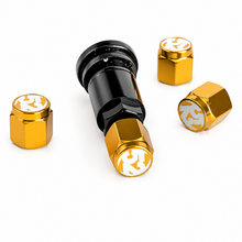 Load image into Gallery viewer, fifteen52 52-VALVE-PACK-GOLD Gold Valve Stem Cap Set 4pc
