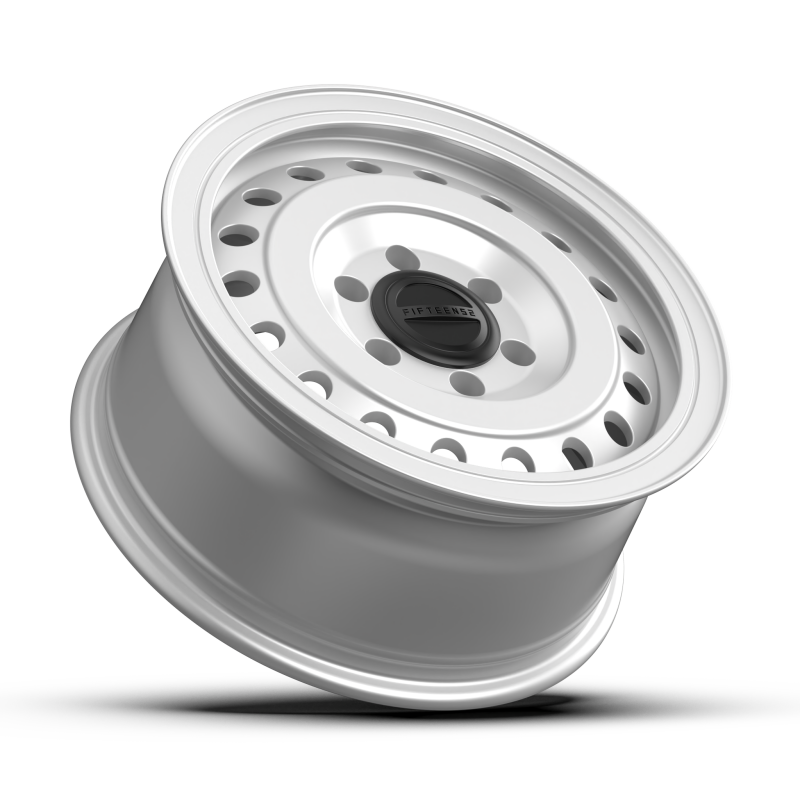 fifteen52 Neito HD 17x8 5x130 ET35 Radiant Silver wheel angled view