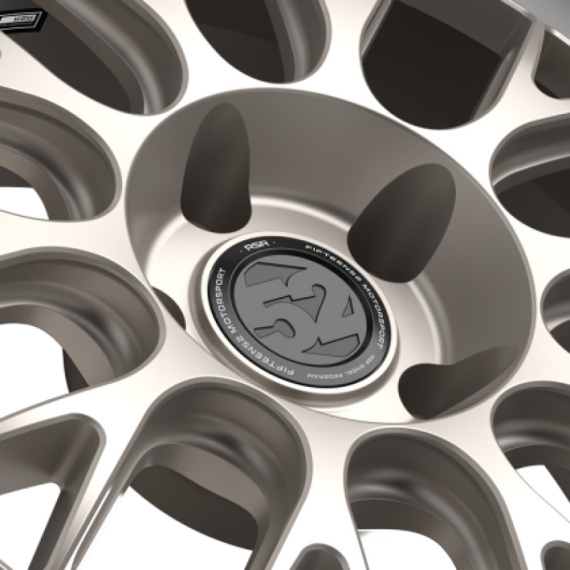 White Gold finish and center bore detail