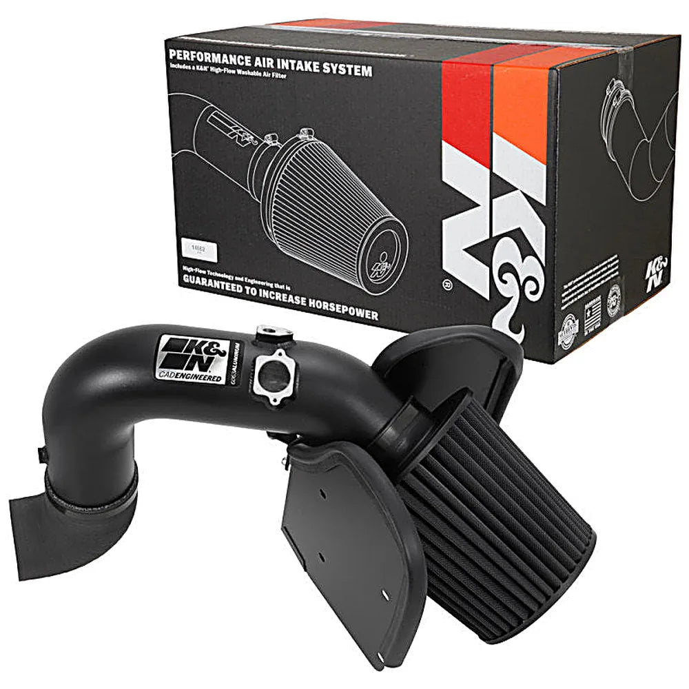K&N 71-1557 Blackhawk performance intake feature callouts for 07-09 Dodge Ram 2500 3500 6.7L Cummins