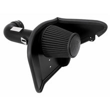 Load image into Gallery viewer, K&amp;N 71-1557 oil-free synthetic filter and heat shield installed in 07-09 Dodge Ram 2500 3500 6.7L Cummins engine bay