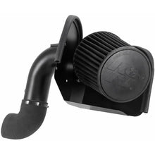 Load image into Gallery viewer, K&amp;N 71-1557 Blackhawk intake kit installed view in Dodge Ram 6.7L Cummins engine bay