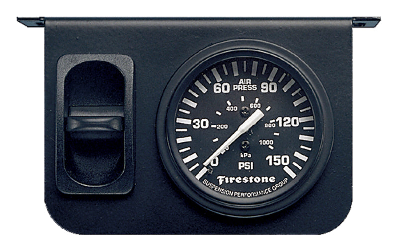 Firestone Air Adjustable Leveling Pneumatic Control Panel w/Single Gauge 0-150psi (WR17602149) - Black Ops Auto Works