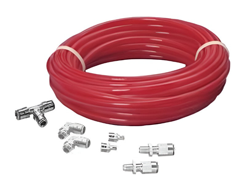 Firestone Air Line Service Kit (.025in. x 18ft. Air Line/Elbow Fittings/Valves) (WR17602012) - Black Ops Auto Works