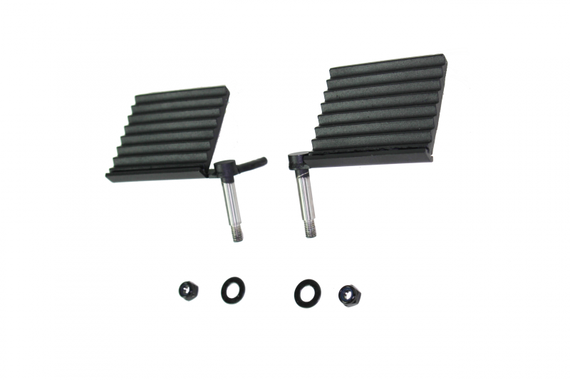 Fishbone Offroad 76-06 Jeep CJ YJ TJ Wrangler Foot Peg Set Gloss - Black - Black Ops Auto Works