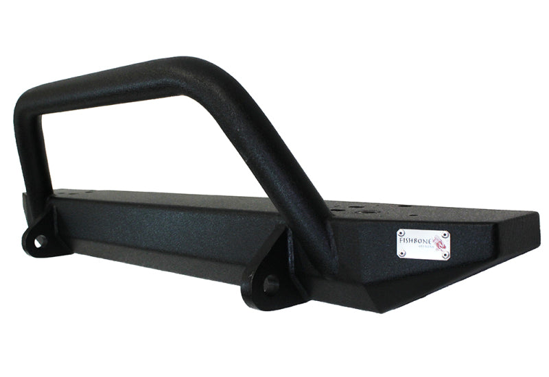 Fishbone Offroad 87-95 Jeep YJ YJ Wrangler Piranha Front Bumper w Tube Guard - Black Ops Auto Works