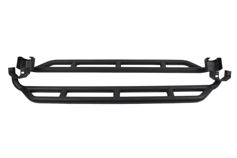 Fishbone Offroad 07-18 Jeep JK 4 Door Wrangler JK Steel Rock Sliders - Blk Textured Powdercoat - Fishbone Offroad FBOFB23009