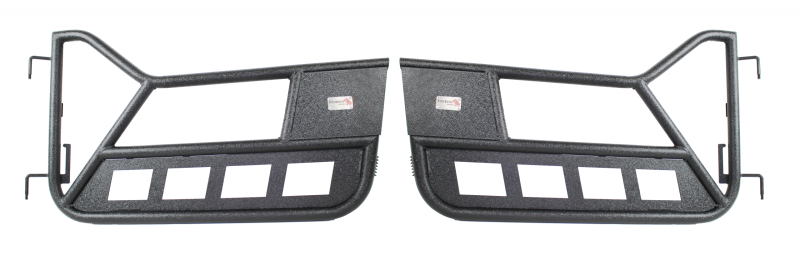 Fishbone Offroad 97-06 Jeep Wrangler TJ Front Tube Doors - Black Textured Powdercoat Steel - Fishbone Offroad FBOFB24077