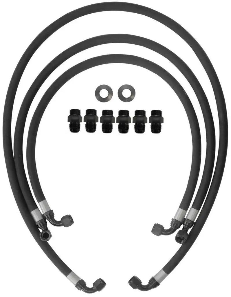 Fleece Performance 01-05 GM Duramax 6.6L LB7/LLY Allison Transmission Cooler Lines - Black Ops Auto Works