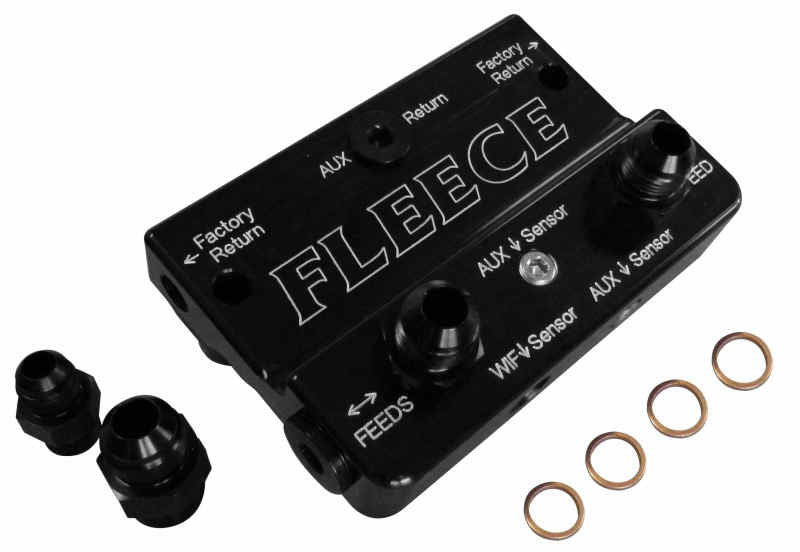 Fleece Performance 10-12 Dodge 6.7L Cummins 4th Gen Fuel Distribution Block Fleece Performance FPEFPE-FFD-RF-4G