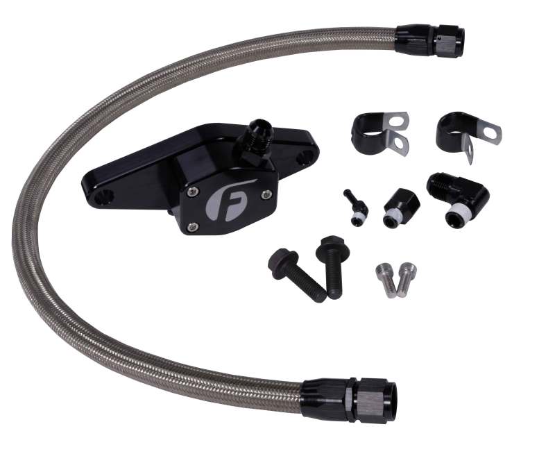 Fleece Performance 94-98 12V Coolant Bypass Kit w/ Stainless Steel Braided Line - Black Ops Auto Works
