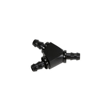 Load image into Gallery viewer, Fleece Performance Universal 3/8in Aluminum Y Barbed Fitting (For -6 Pushlock Hose) - Black Anodized Fleece Performance FPEFPE-FIT-Y06-BLK
