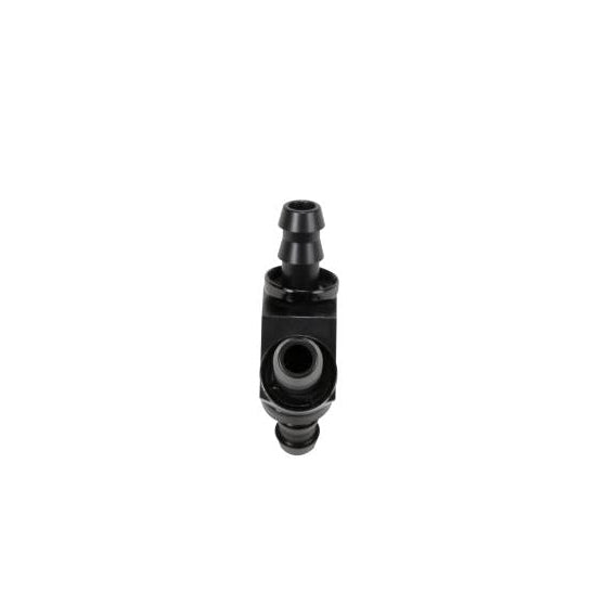 Fleece Performance Universal 3/8in Aluminum Y Barbed Fitting (For -6 Pushlock Hose) - Black Anodized Fleece Performance FPEFPE-FIT-Y06-BLK