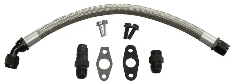 Fleece Performance Universal Cummins Turbo Drain Tube Kit (for 2nd Gen Swaps) - Black Ops Auto Works