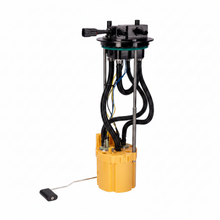 Load image into Gallery viewer, Fleece Performance PowerFlo lift pump, short bed, alternate angle showing wiring harness