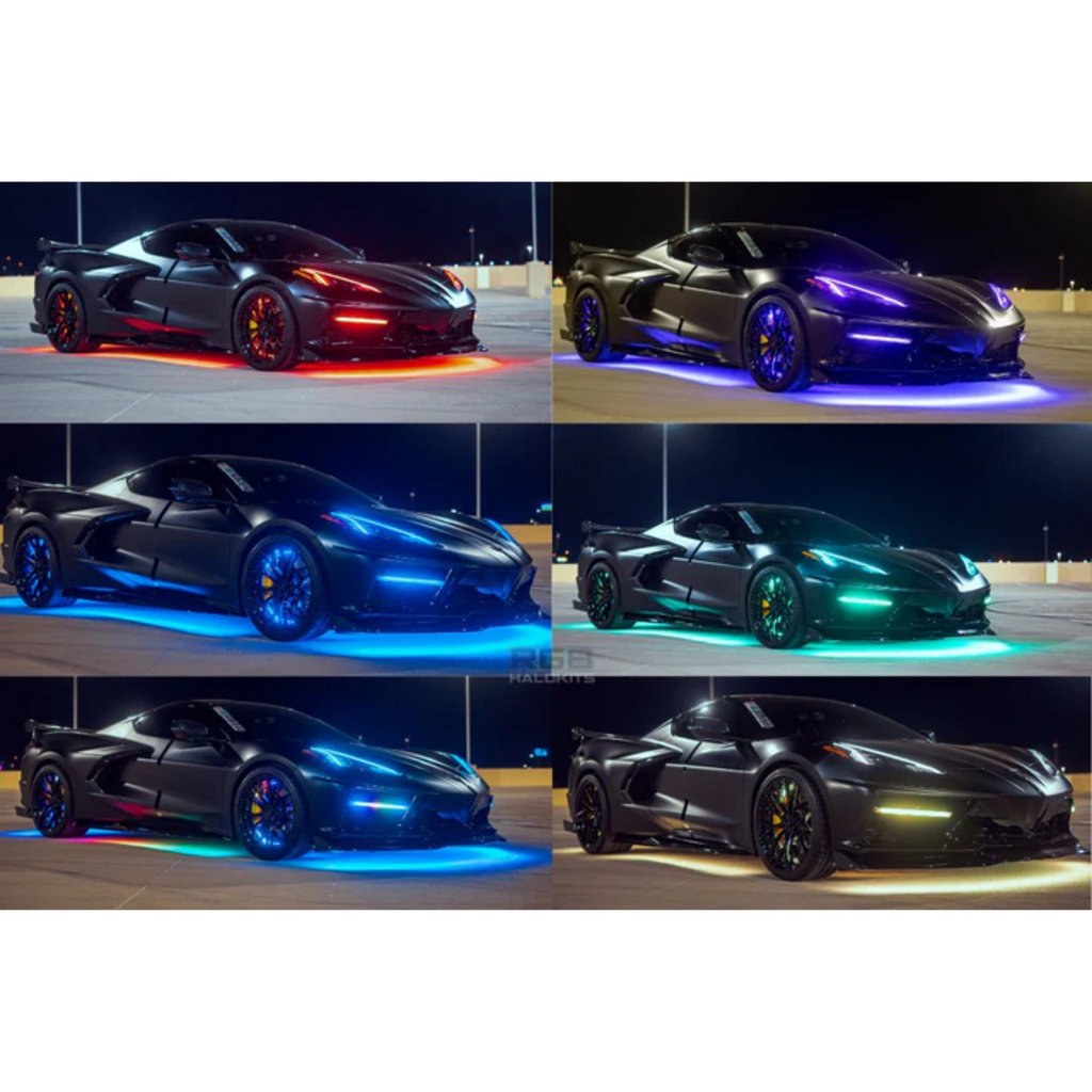 RGB Halo Kits Flow Series LED Underglow Lighting Kit 3.0 | Custom 6pc | Flexible