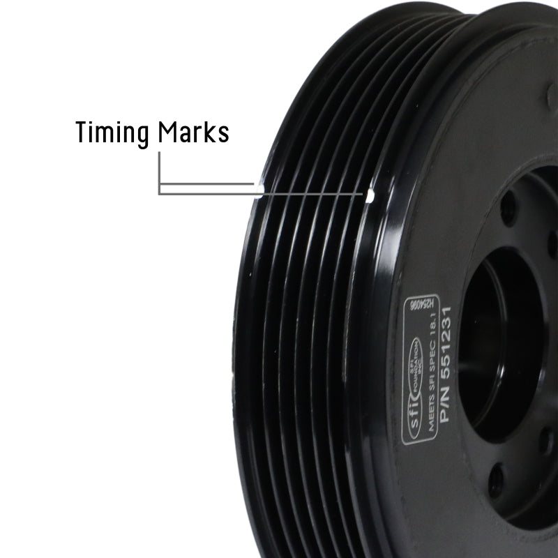 Fluidampr 08.5+ VW Golf TSi/08-13.5 Passat TSi/08.5+ Audi TT TSi Steel Internally Balanced Damper - Black Ops Auto Works