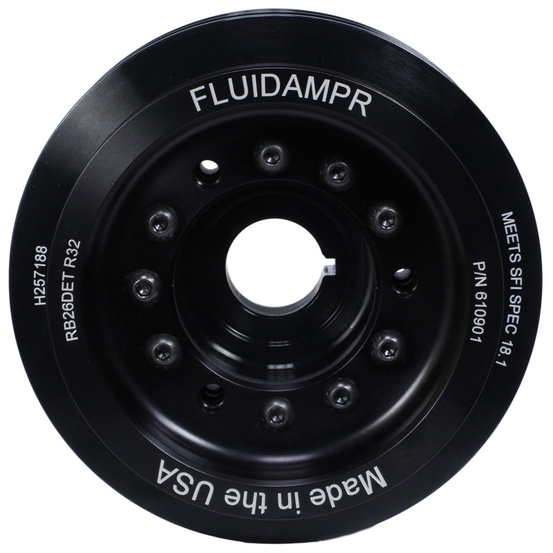 Fluidampr Nissan RB26DET Phase-1 BNR32 GT-R Steel Internally Balanced Damper - Black Ops Auto Works