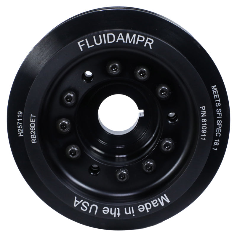 Fluidampr Nissan RB26DET Phase-2 BCNR33 GT-R / BNR-34 GT-R Steel Internally Balanced Damper - Black Ops Auto Works
