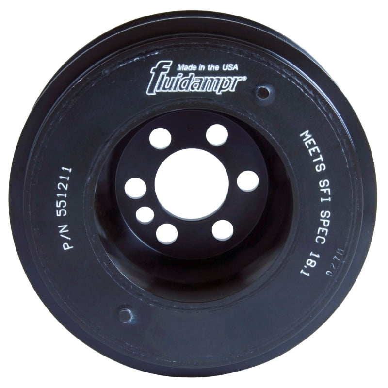 Fluidampr VW 06-08 2L FSI Motor (6 bolt hole mounting) Steel Internally Balanced Damper - Black Ops Auto Works