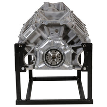 Load image into Gallery viewer, Rear view of Ford Racing Gen 3 Coyote Aluminator SC short block mounted on a stand, showing the bellhousing flange