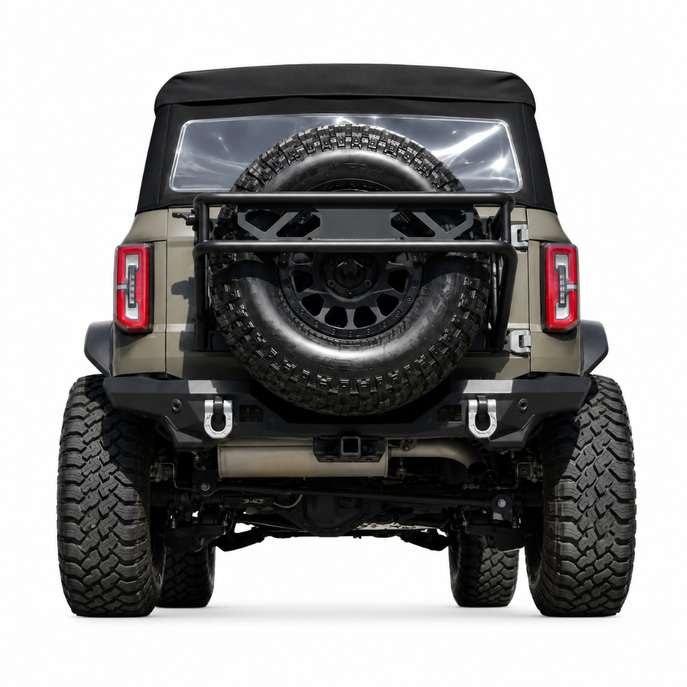 Ford Bronco with DV8 Offroad Competition Series rear bumper installed