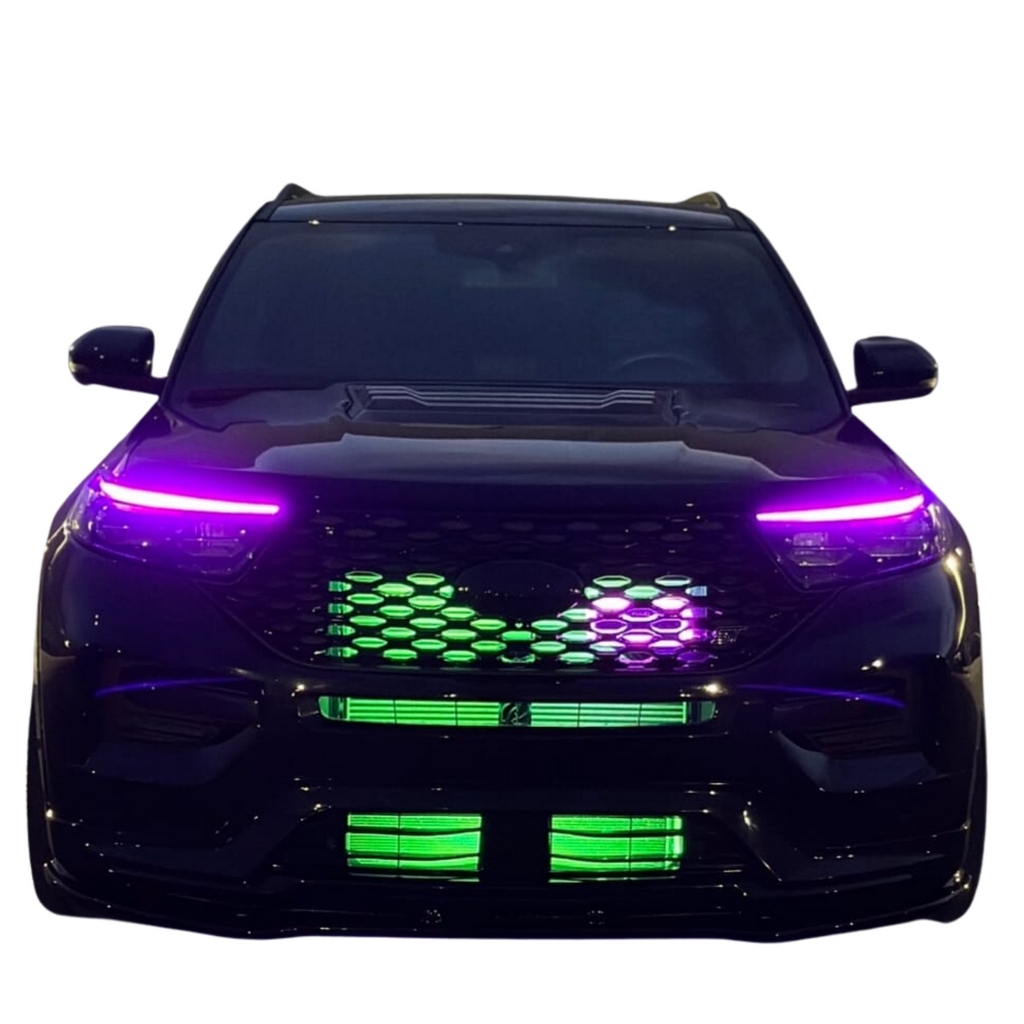 RGB Halo Kits Ford Explorer Multicolor RGBW DRL Boards (2020-2024)
