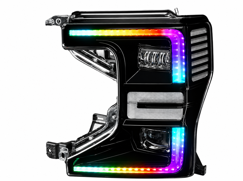 RGB Halo Kits Ford F-250/350 Super Duty Multicolor Flow DRL Boards (2020-2022)