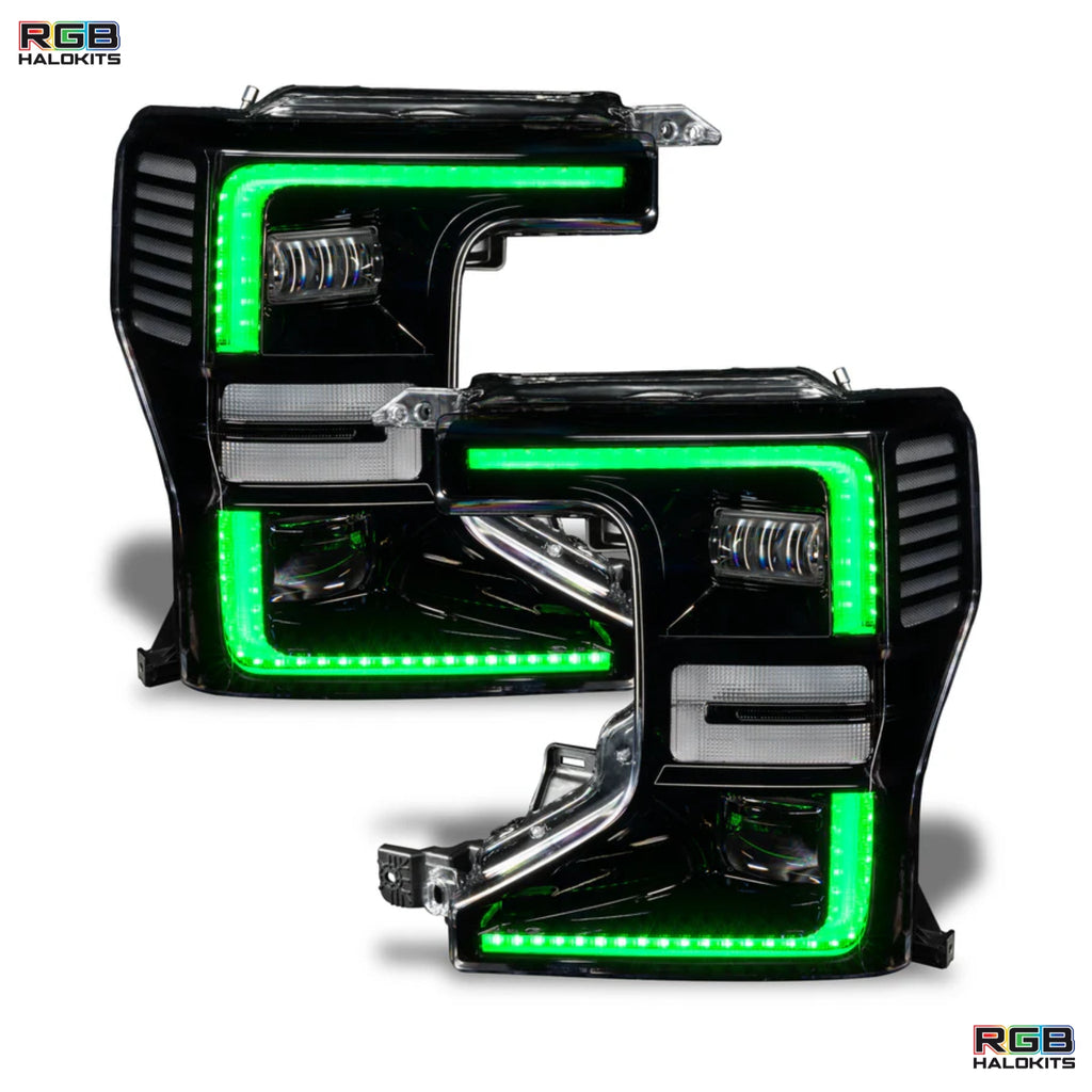 RGB Halo Kits Ford F-250/350 Super Duty Multicolor Flow DRL Boards (2020-2022)