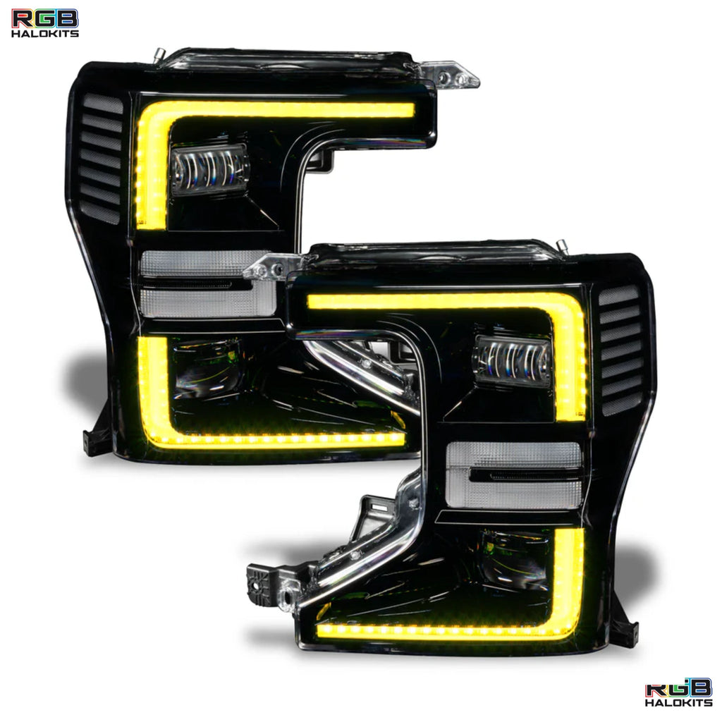 RGB Halo Kits Ford F-250/350 Super Duty Multicolor Flow DRL Boards (2020-2022)