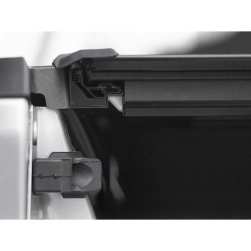 BAKFlip MX4 tonneau cover folded open for full bed access on a Ford F-150