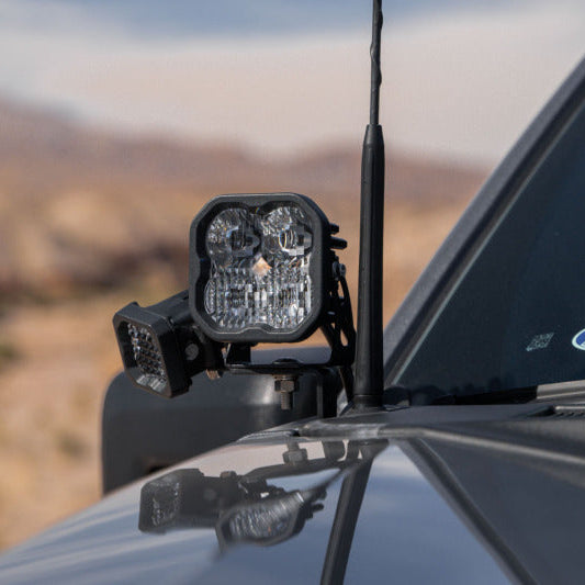 Stage Series ditch light bracket kit for mounting LED pods above the hood on Ford F-150