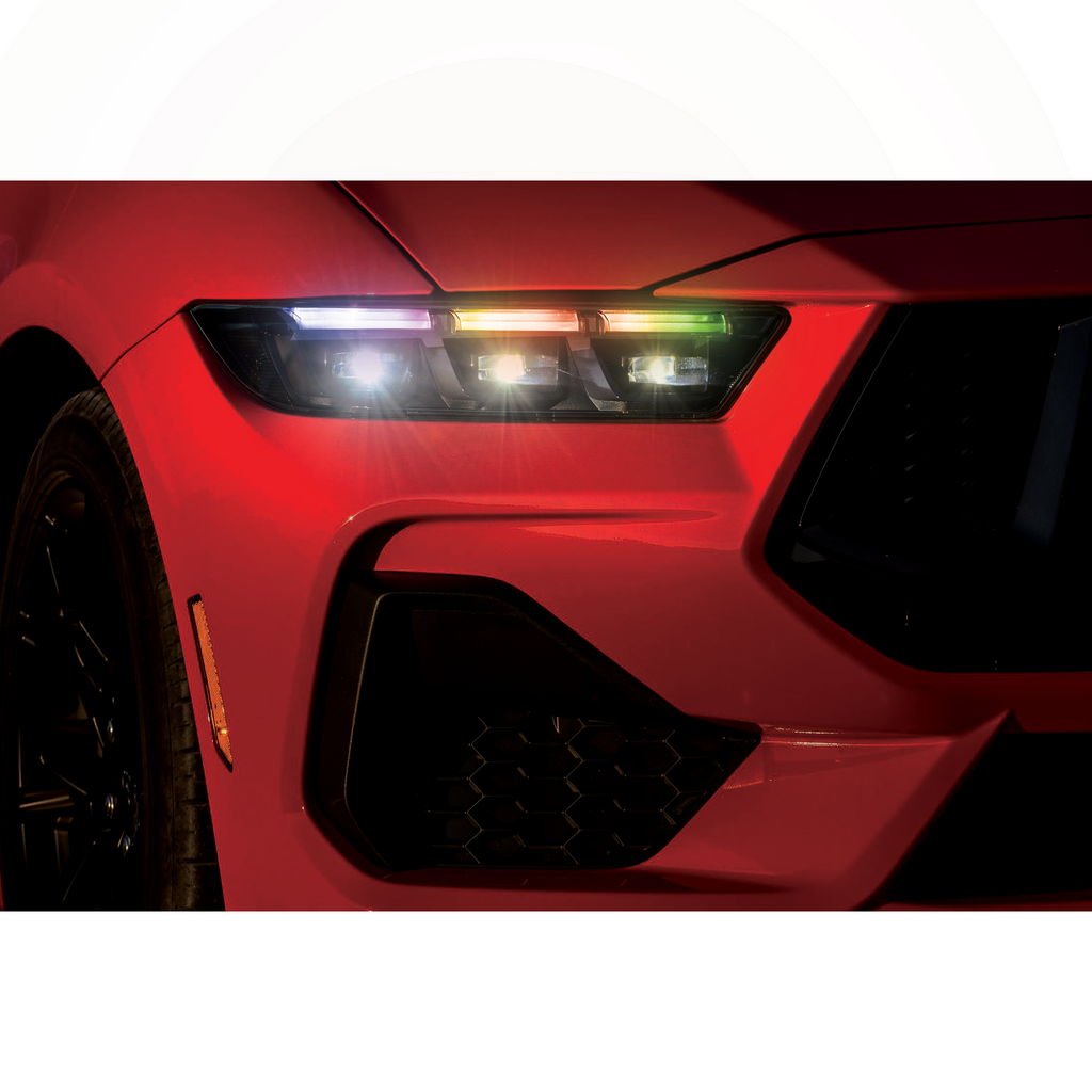 RGB Halo Kits Ford Mustang Multicolor Flow DRL Boards (2024+)