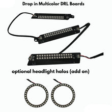 Load image into Gallery viewer, RGB Halo Kits Ford Mustang Multicolor Flow Series DRL Boards (2015-2017)
