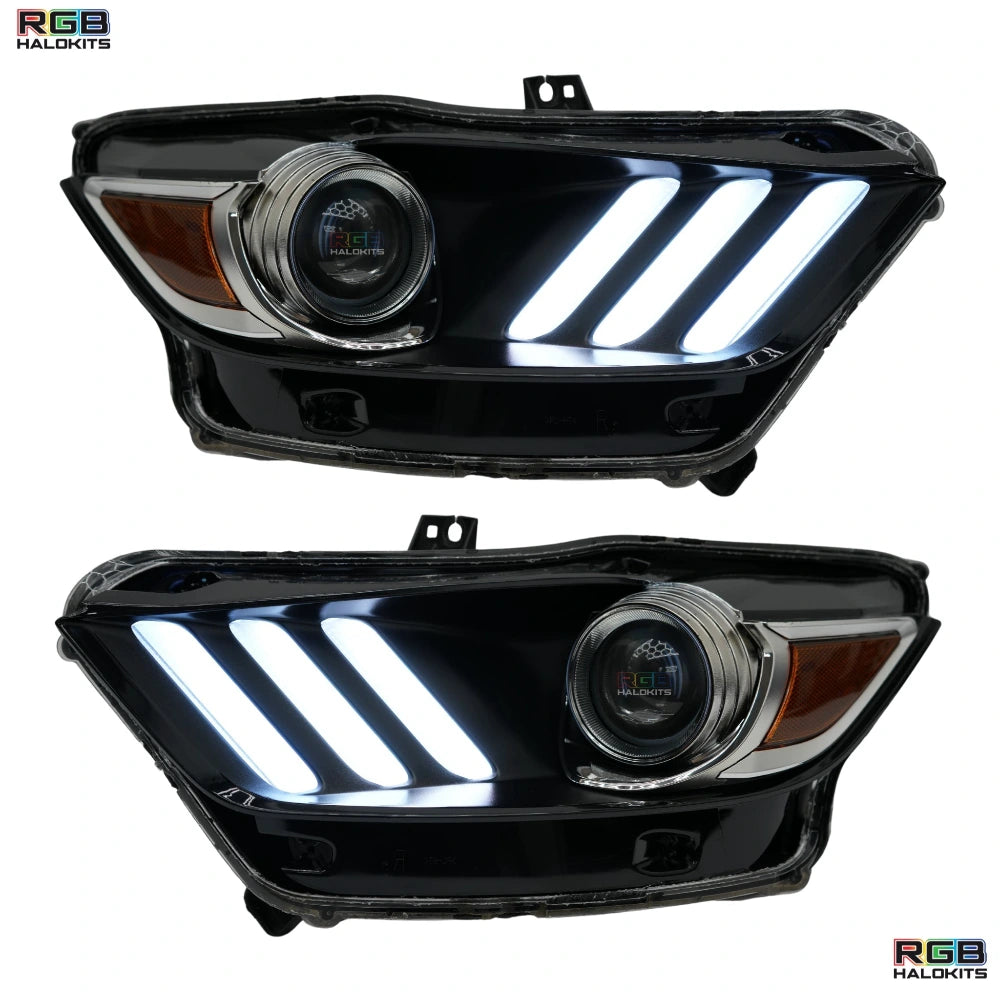 RGB Halo Kits Ford Mustang Multicolor Flow Series DRL Boards (2015-2017)