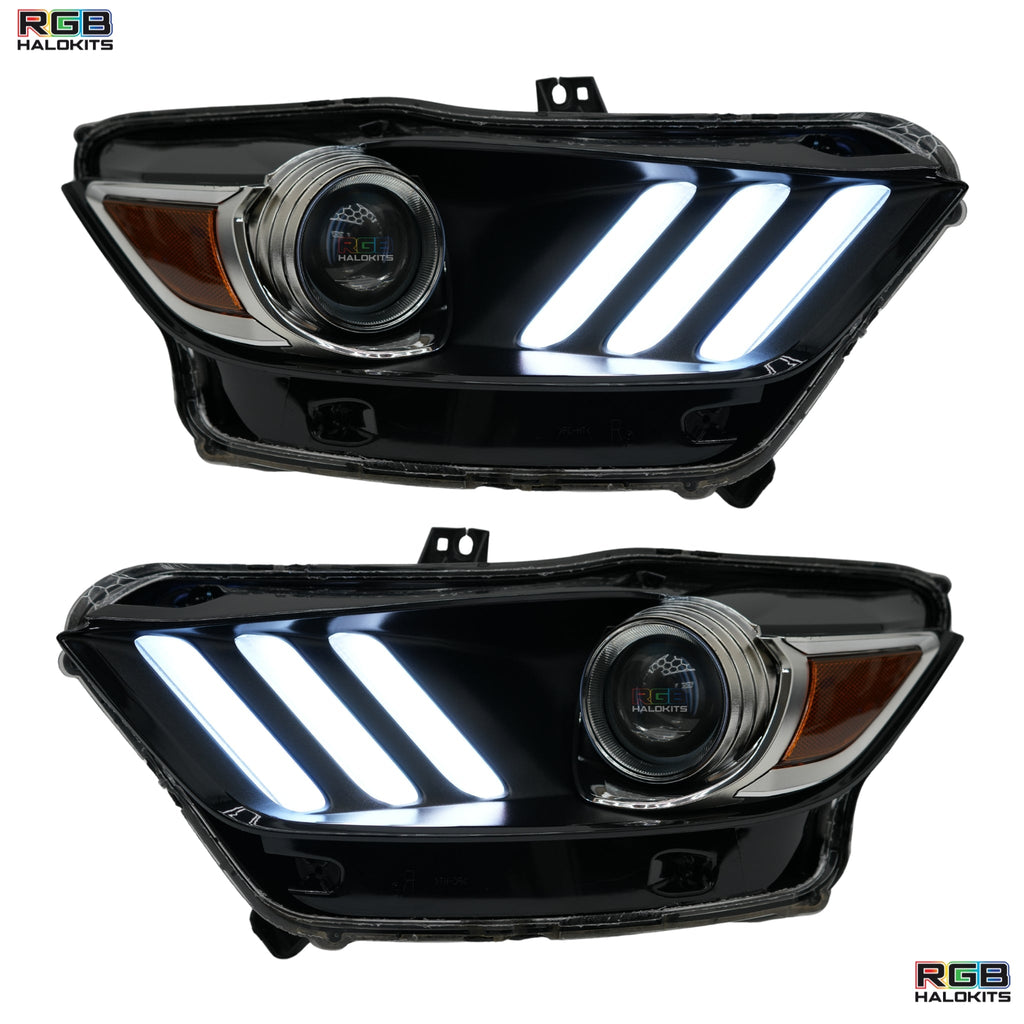 RGB Halo Kits Ford Mustang Multicolor Flow Series DRL Boards (2015-2017)