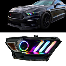 Load image into Gallery viewer, RGB Halo Kits F6 | B14 | A20 | P2 - BX1 Ford Mustang Multicolor Flow Series DRL Boards (2015-2017)