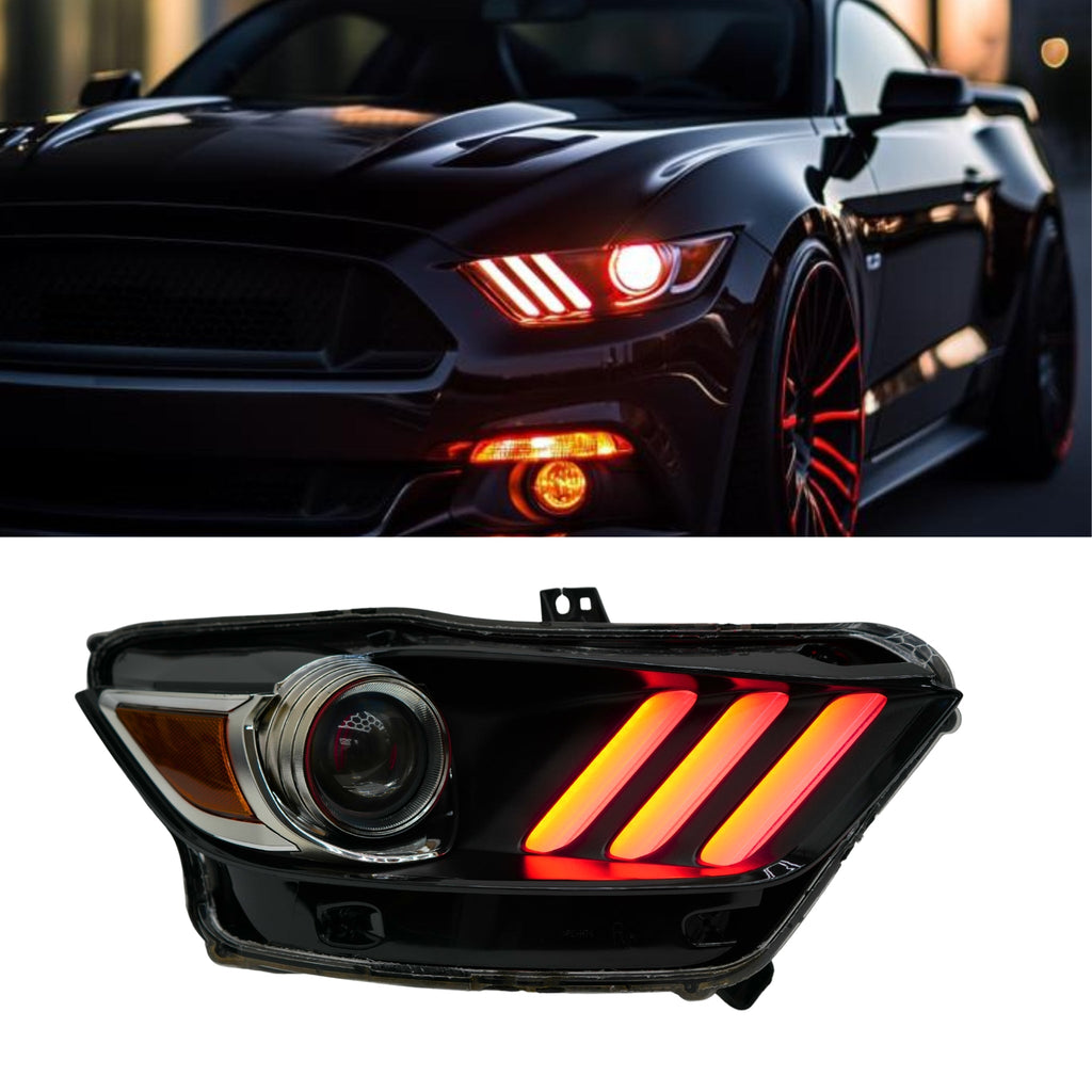 RGB Halo Kits Ford Mustang Multicolor Flow Series DRL Boards (2015-2017)
