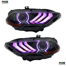 Load image into Gallery viewer, RGB Halo Kits Ford Mustang Multicolor Flow Series DRL Boards (2018-2023)