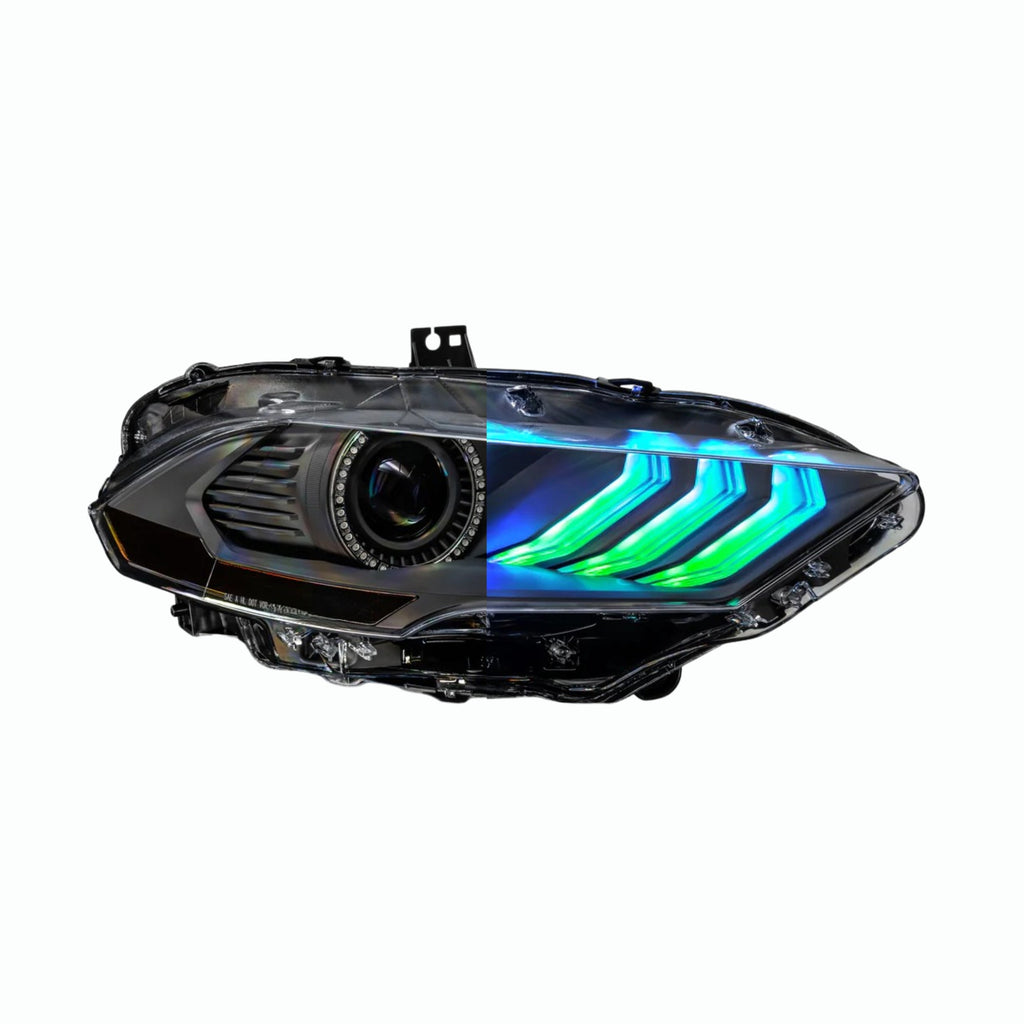 RGB Halo Kits F17 | A19 | P2 - BX1 Ford Mustang Multicolor Flow Series DRL Boards (2018-2023)