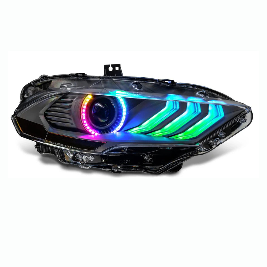 RGB Halo Kits F17 | A19 | P2 - BX1 Ford Mustang Multicolor Flow Series DRL Boards (2018-2023)