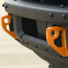 Load image into Gallery viewer, Ford Racing 2021+ Bronco Front Bumper Tow Hooks - Orange (Pair) - Black Ops Auto Works