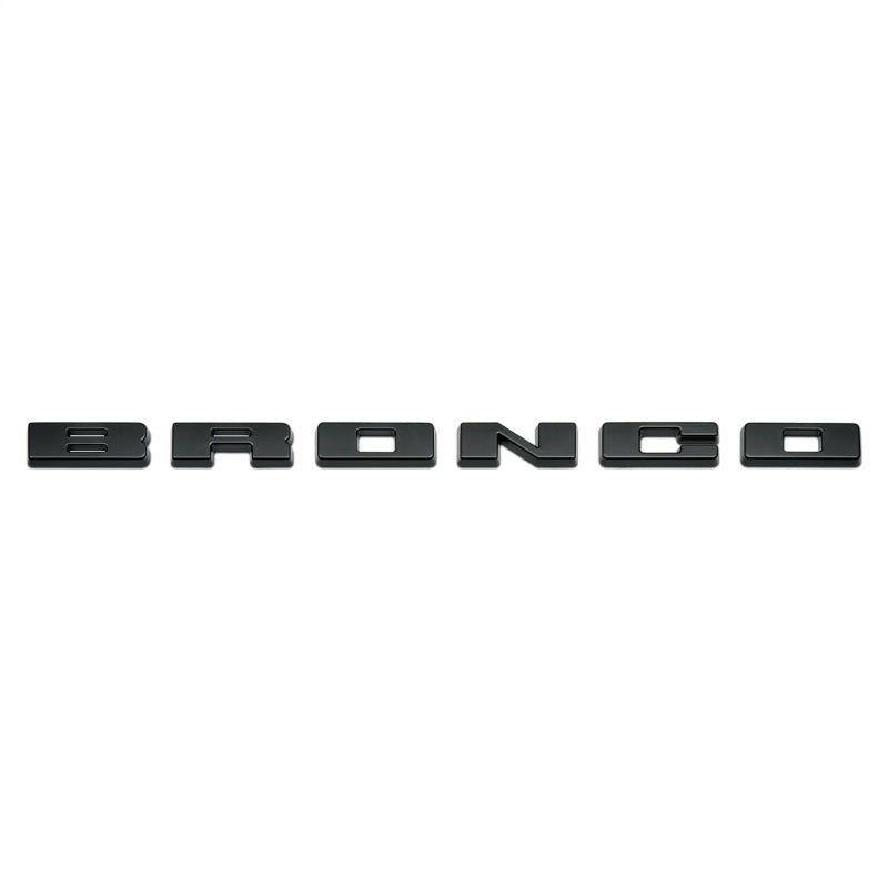 Ford Racing 2021+ Bronco Grille Lettering Overlay Kit - Black Ford Racing FRPM-1447-BLMB