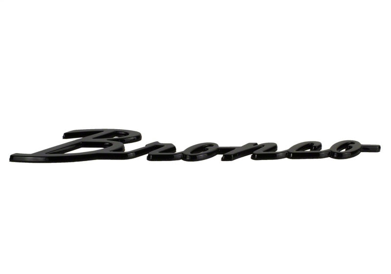 Ford Racing 21-24 Bronco Classic Script Fender Badge Kit - Gloss Black Ford Racing FRPM-1447-BSGS