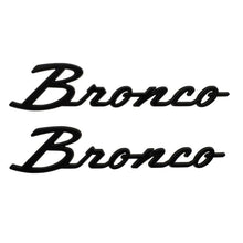 Load image into Gallery viewer, Ford Racing 21-24 Bronco Classic Script Fender Badge Kit - Gloss Black Ford Racing FRPM-1447-BSGS