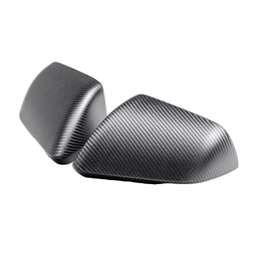 Ford Racing 24-25 Mustang (w/Integrated Turn Signals) Carbon Fiber Mirror Skull Caps - Matte Ford Racing FRPM-17740-MTM