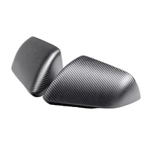 Load image into Gallery viewer, Ford Racing 24-25 Mustang (w/Integrated Turn Signals) Carbon Fiber Mirror Skull Caps - Matte Ford Racing FRPM-17740-MTM